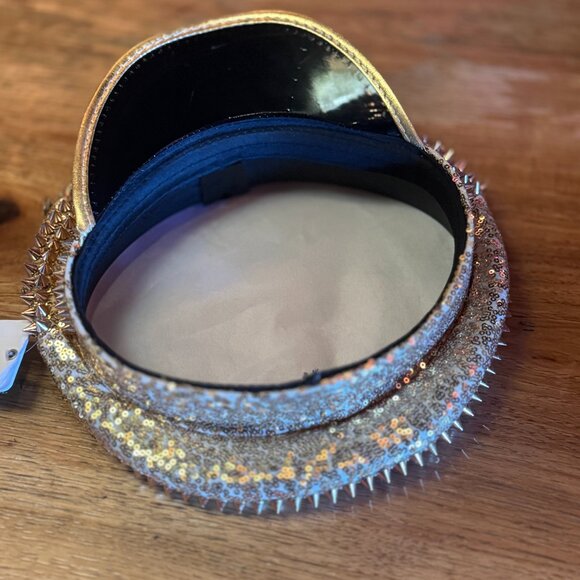 ✨ Tipsy Elves Gold Sequin Spiked Captain Hat | Festival / Cosplay - Picture 8 of 9